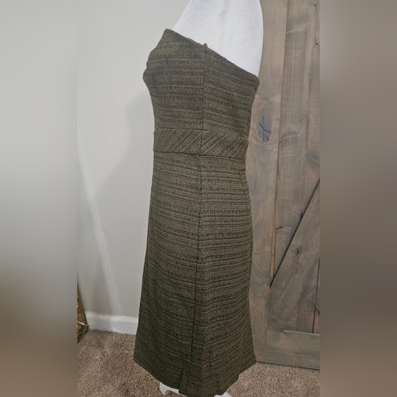 TRINA TURK Cora Strapless Tweed Sheath Dress. Olive. Size 2 NWT - Picture 14 of 16